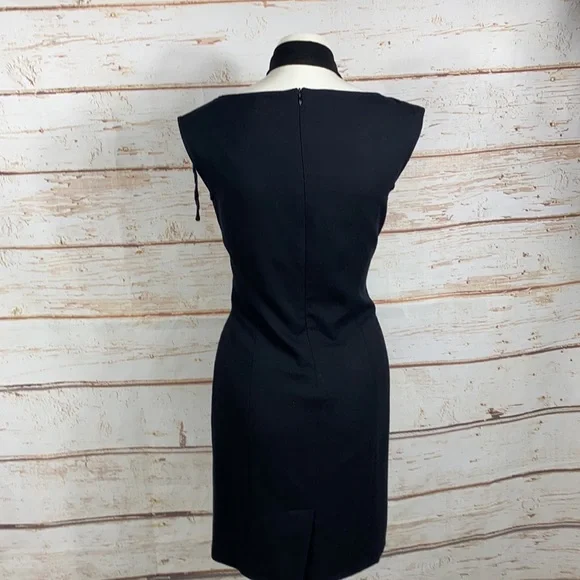 D-5 Spiegel Reflections Black Dress With Bow Tie - Picture 3 of 6